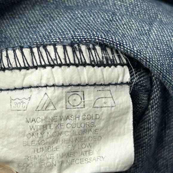 Classic Blues Collection Women's L Denim Jean Jacket Cotton Button Trucker - Picture 6 of 16